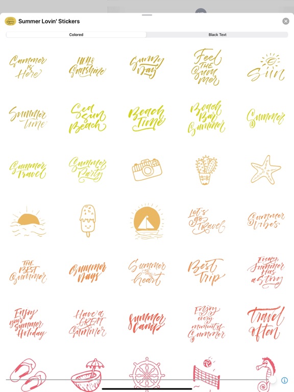 Screenshot #6 pour Summer Lovin' Stickers