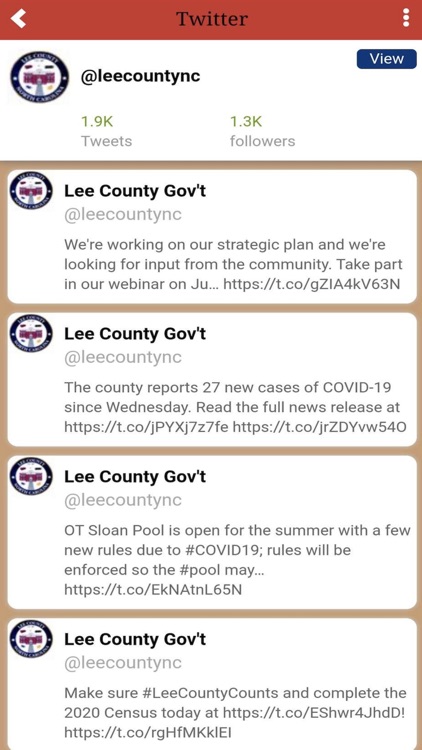 Lee County NC Linked