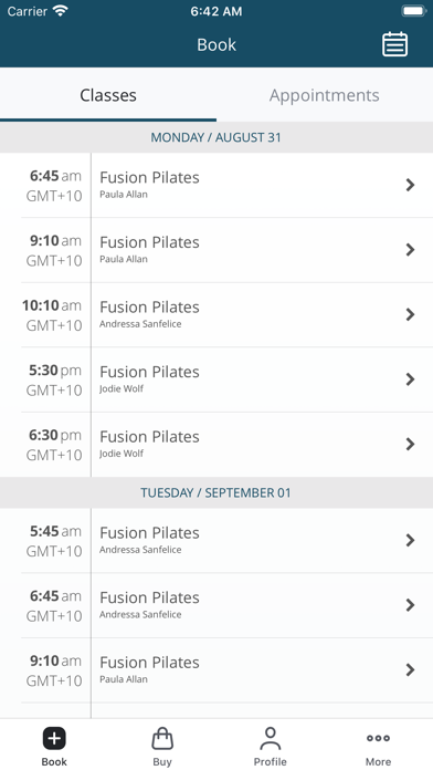 Fusion Plus Pilates screenshot 2