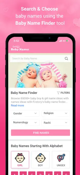Game screenshot FirstCry Baby Names Finder apk