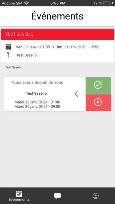 Gestion des activités screenshot 2