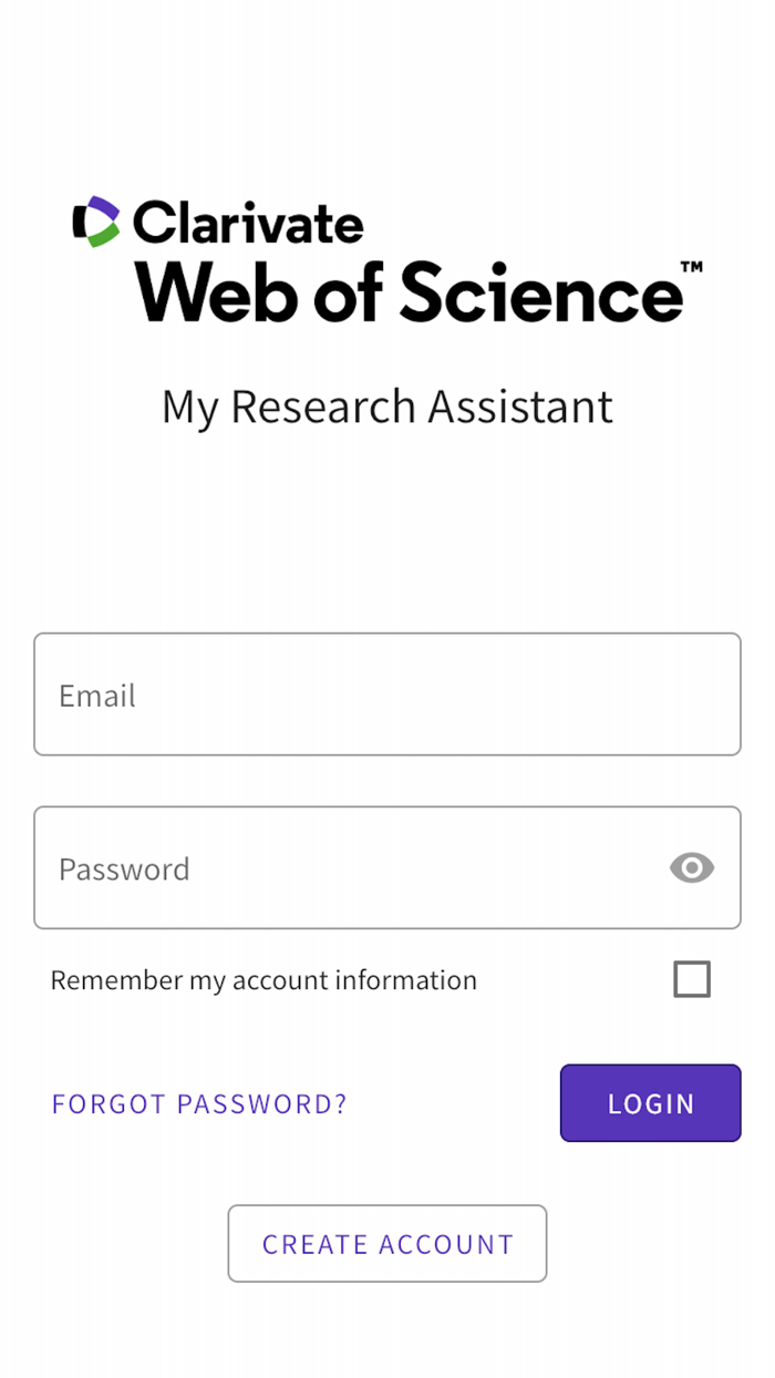 Web of Science MyRA
