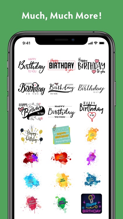 Birthday Stickers #1 screenshot-9