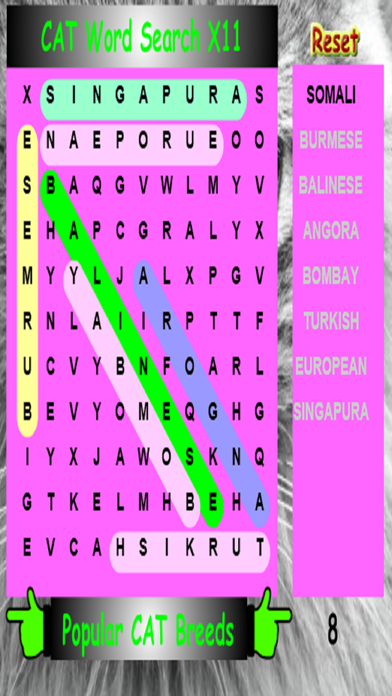 SLX Cat Word Search Screenshots