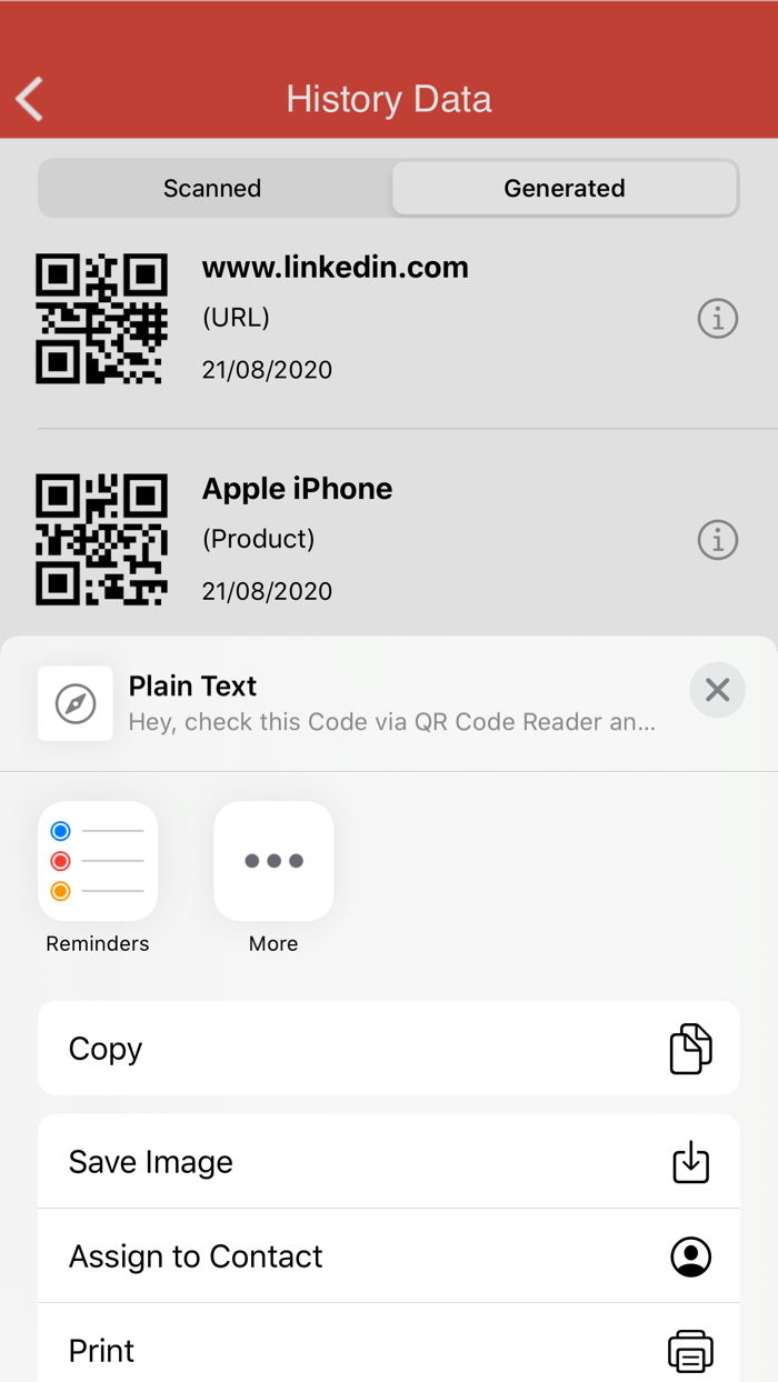 Smart QR Code Generator Reader