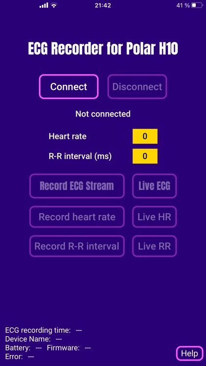 polar h10 ecg app