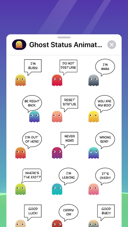 Ghost Status Animated Stickers