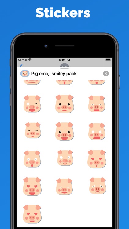 Pig emoji - Swine stickers