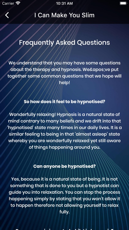 Weight Loss Hypnosis Sessions screenshot-6