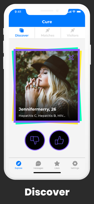 Cure: Herpes & STD Dating App(圖2)-速報App