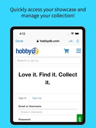Tangkapan 4 hobbyDB Funko, Cars & Figures iphone