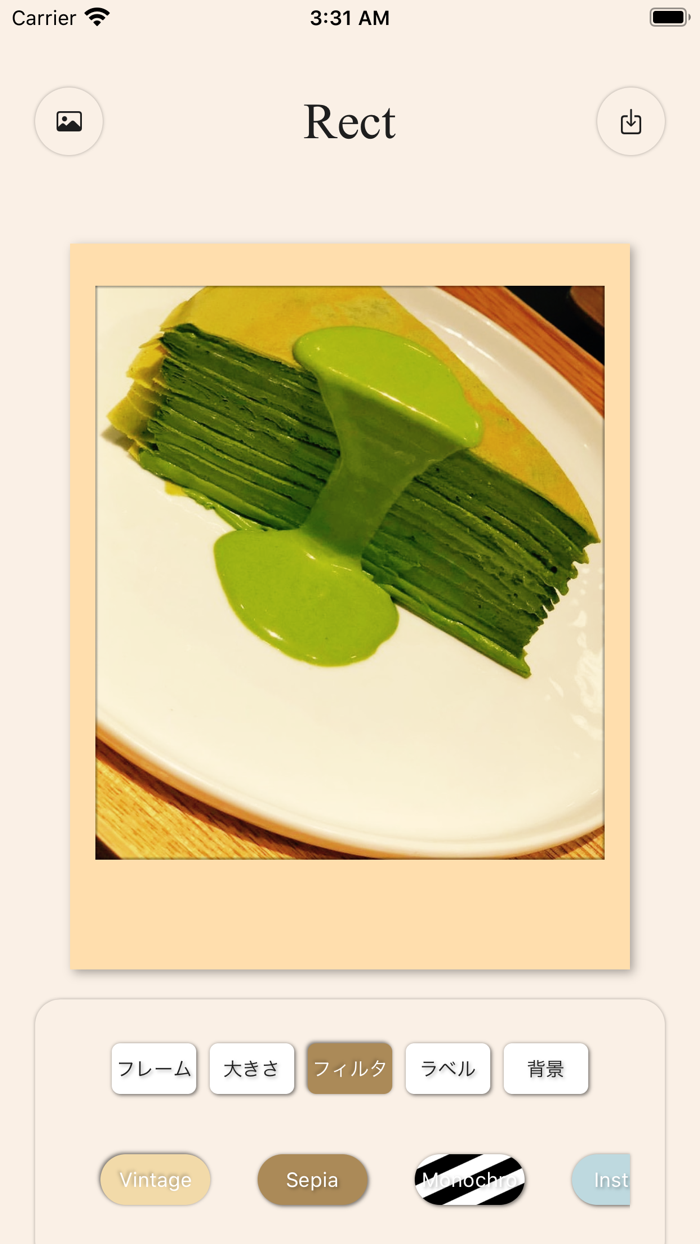 Rect-チェキ風加工アプリ