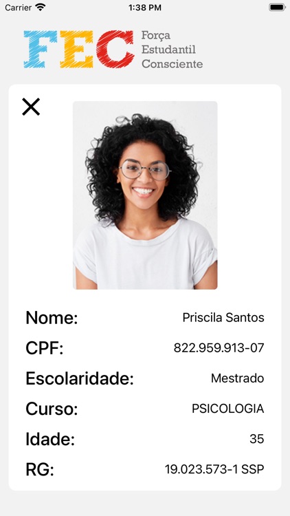 FEC - Carteirinha de Estudante