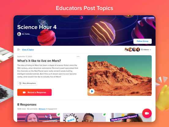 iPad Image of Flipgrid.