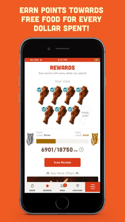 Hooters - Ordering and Rewards