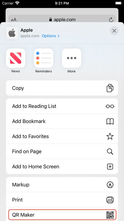 QR Maker for Safari(extension)