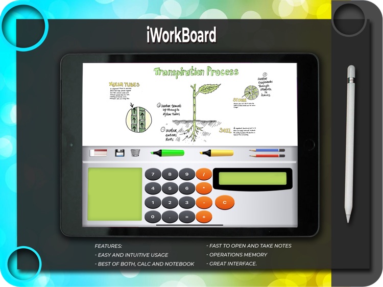 iWorkBoard - Calc & Whiteboard