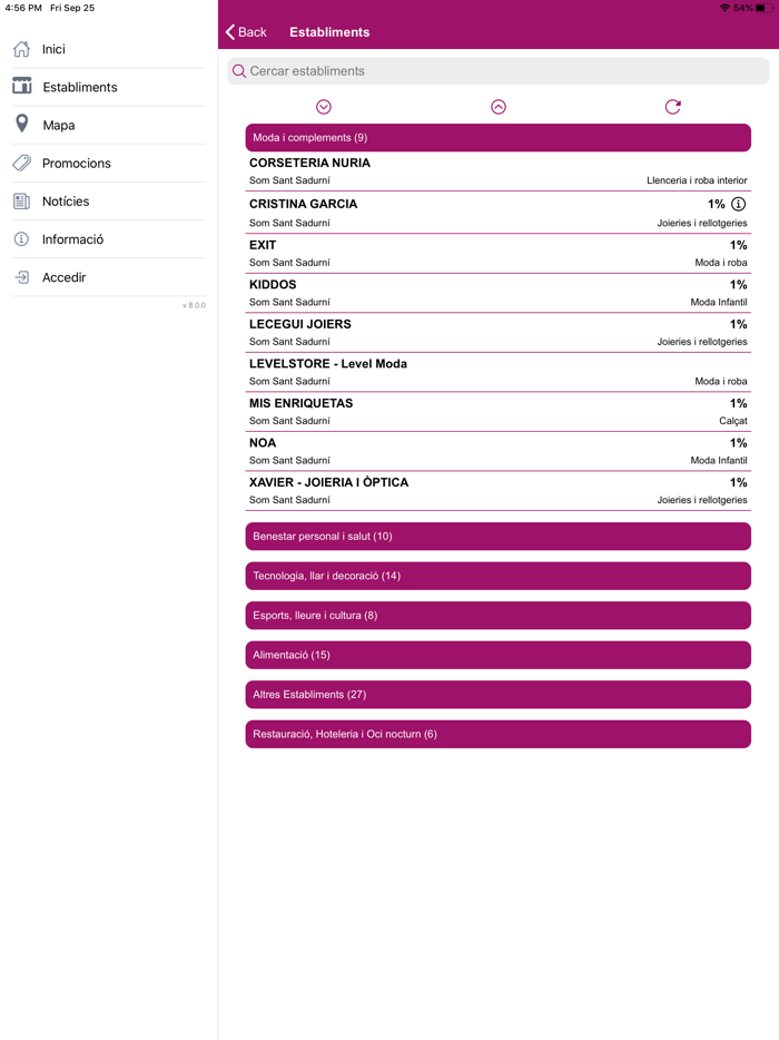 Sant Sa el comerç amb retorn