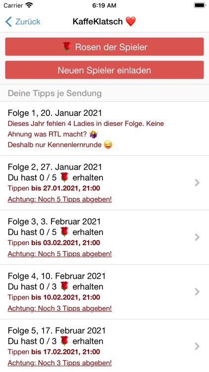 Bachelor Tippspiel