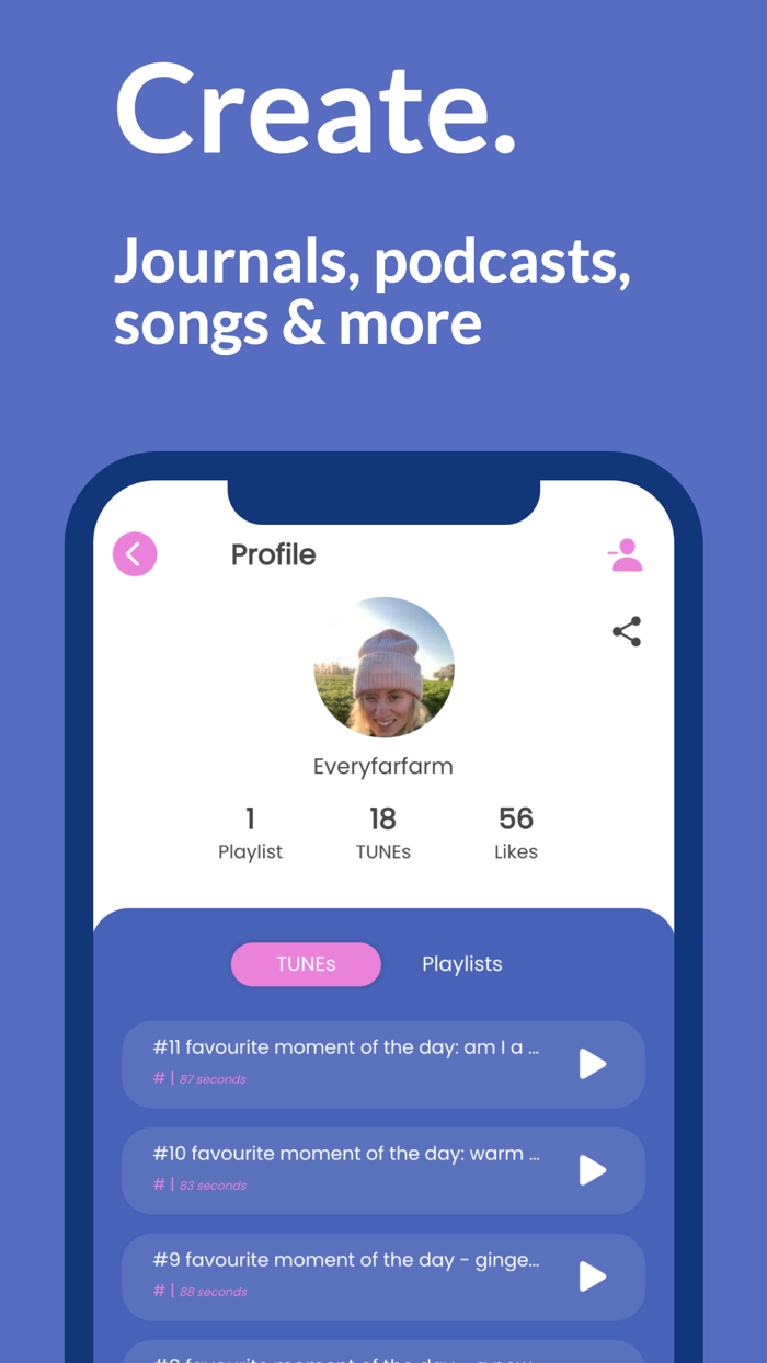 TUNE Meaningful audio stories