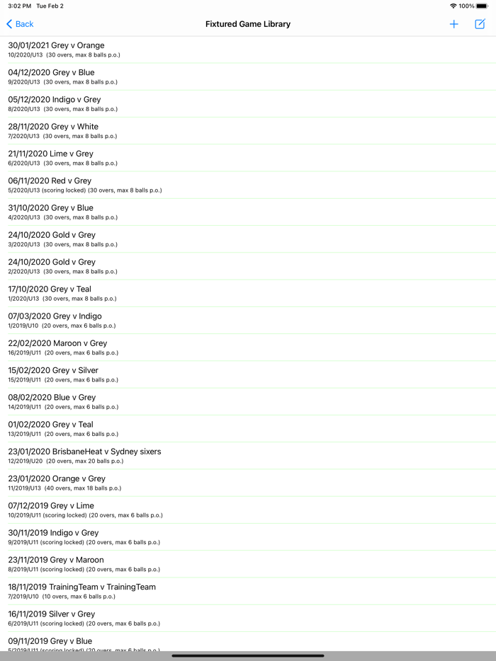 Junior Cricket Scorer