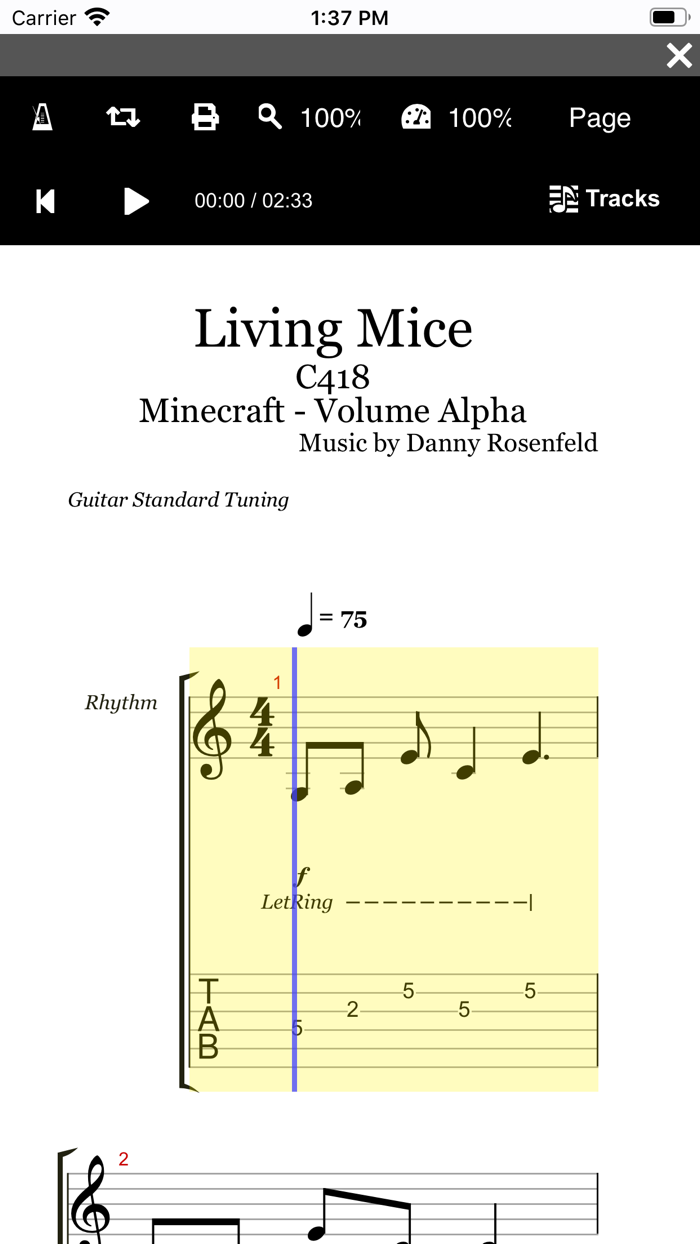 GProTabGuitar tabs and player