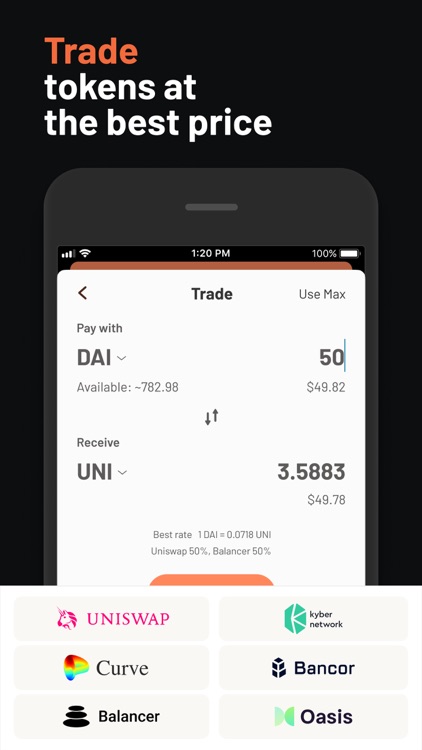 Argent – DeFi in a tap