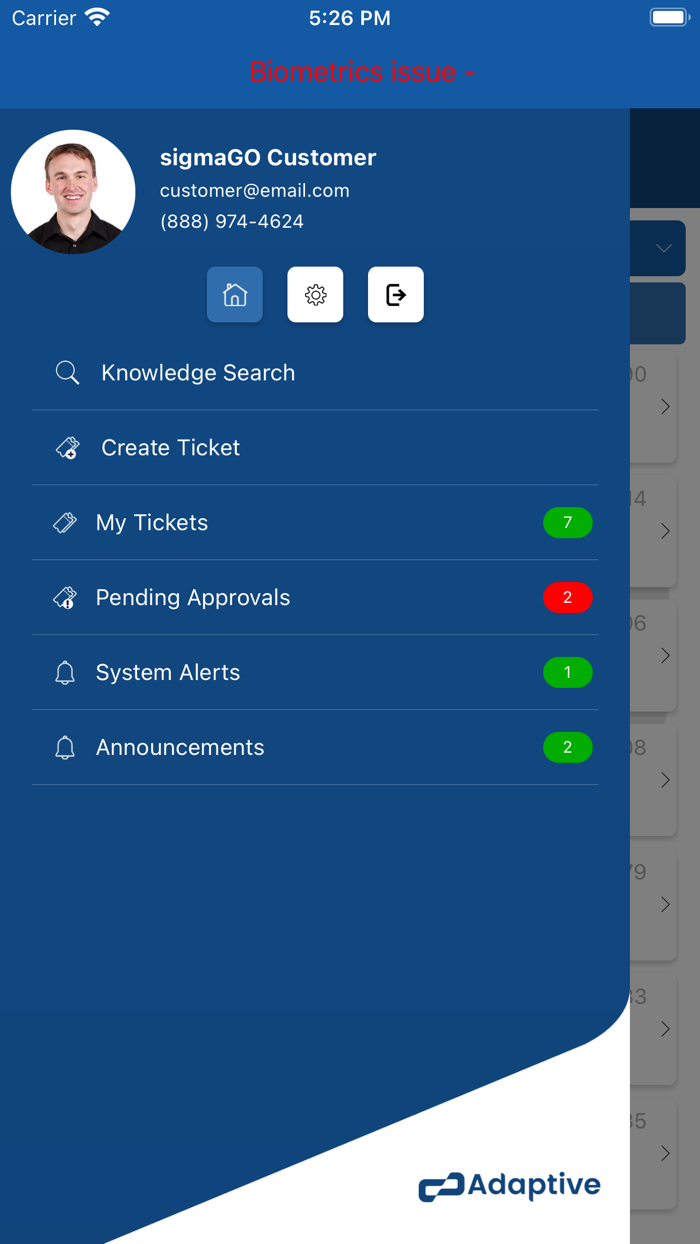 Adaptive Dynamics Customer