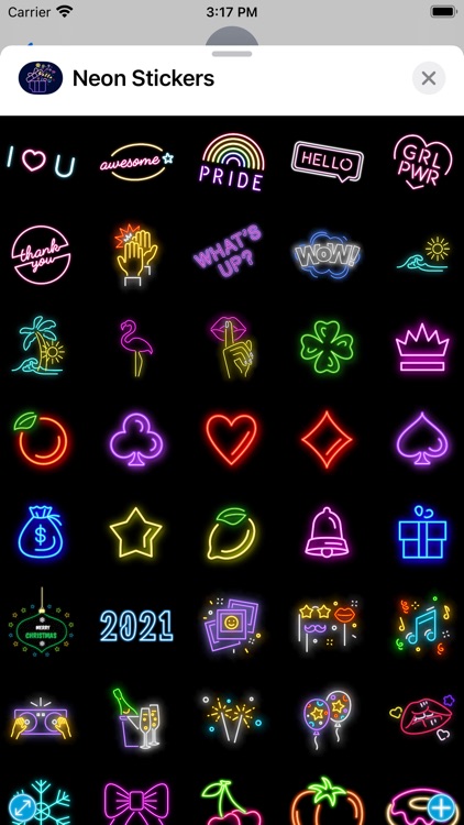 Neon Stickers - Xmas & Party by An Ngo