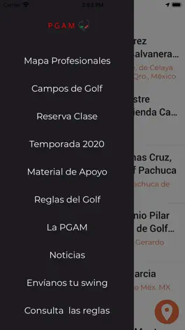 Game screenshot Profesionales de Golf México mod apk