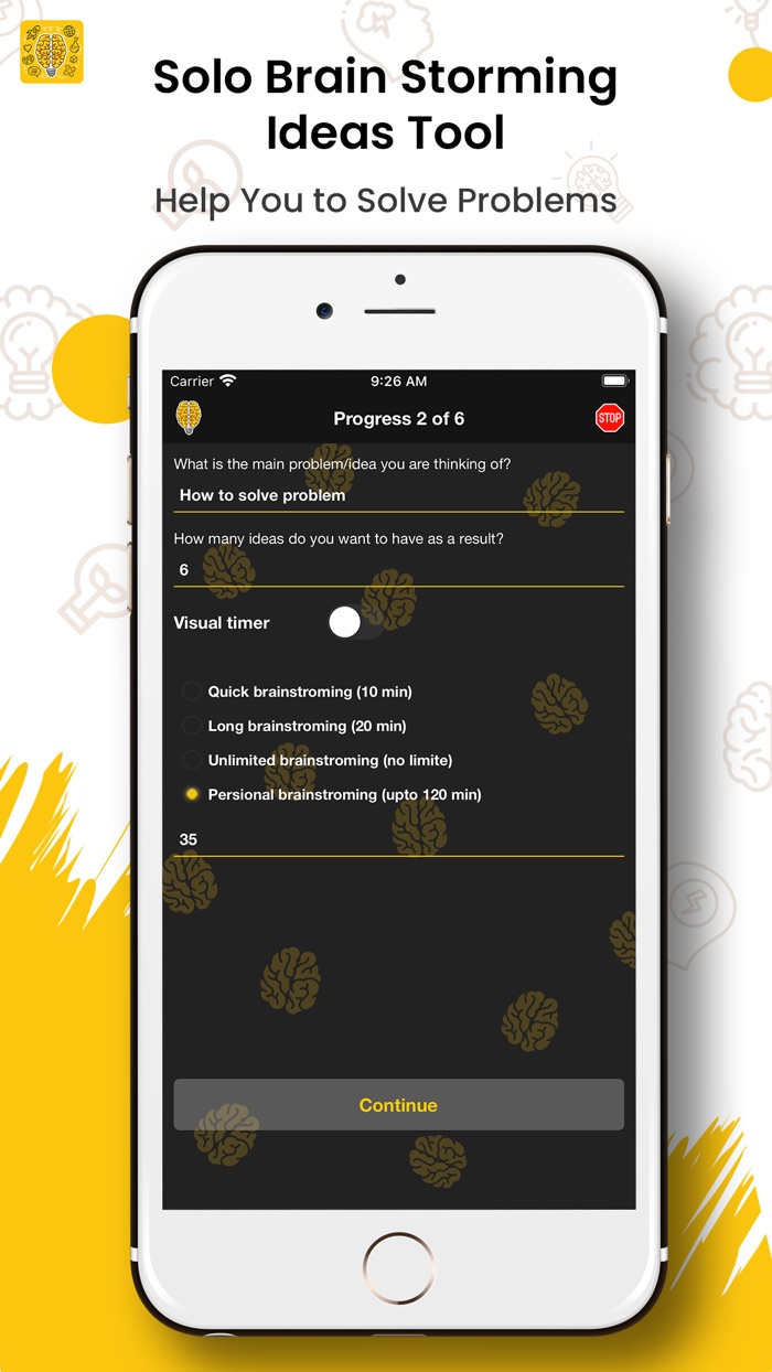 Solo Brain Storming Ideas Tool