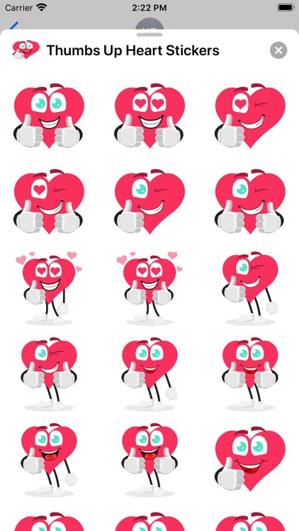 Thumbs Up Heart Stickers screenshot-4