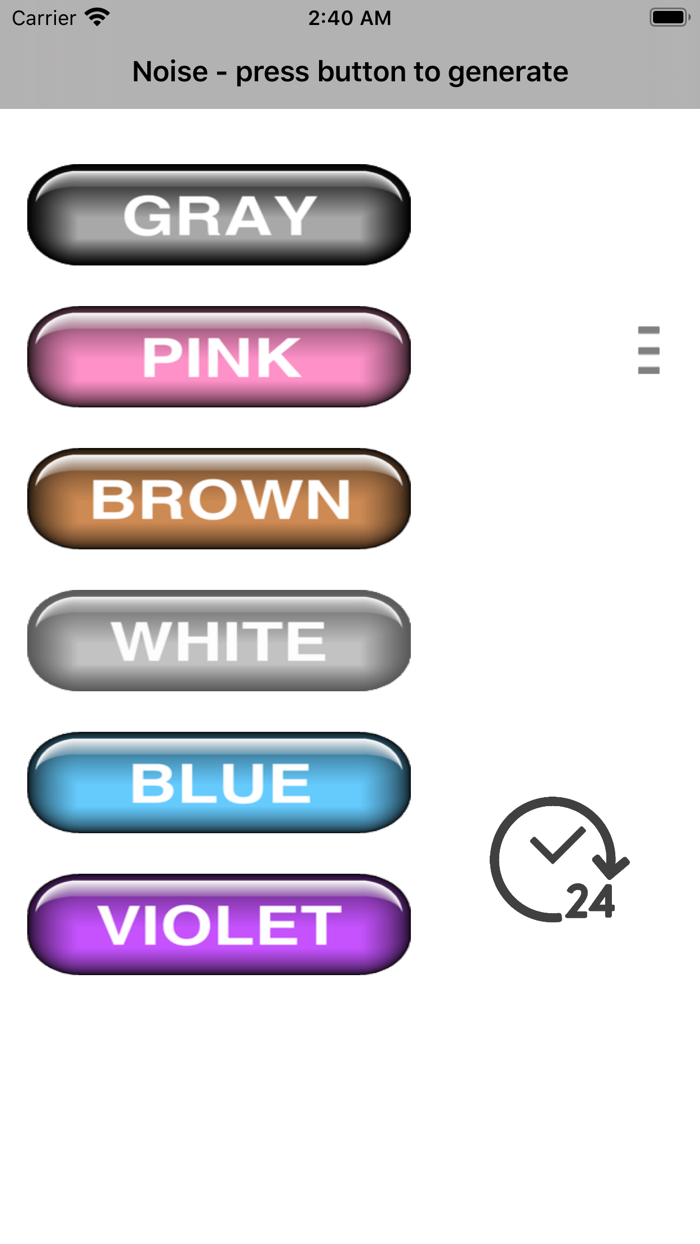 Noise gray pink brown white