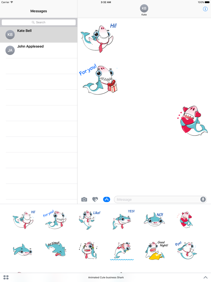 Animated Cute Business Shark