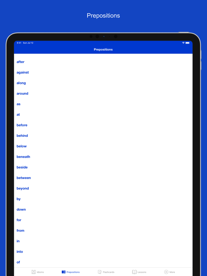 English Prepositional Idioms