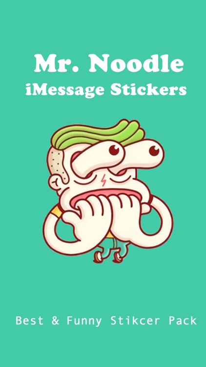 Mr. Noodle Funny Stickers