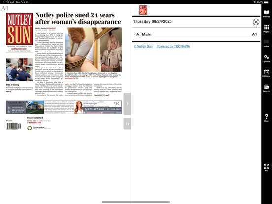 Nutley Sun eNewspaper screenshot 2