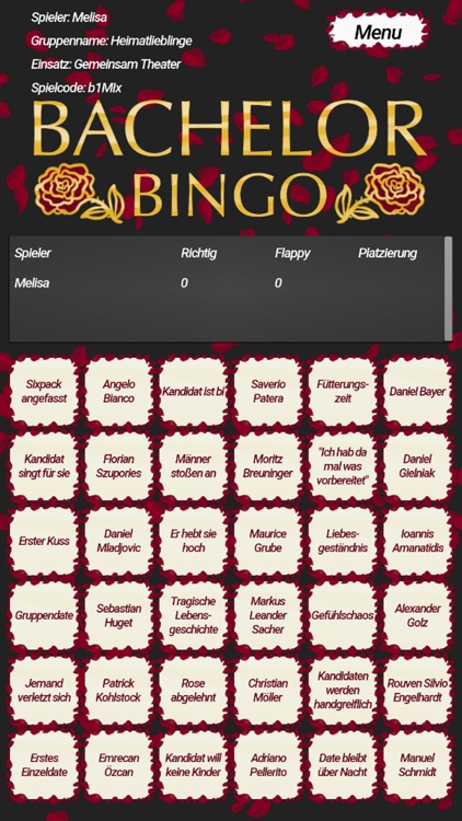 Bachelor Bingo