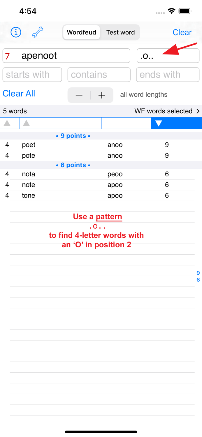 Dansk Words Finder Wordfeud