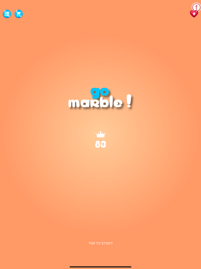 go marble hit the target