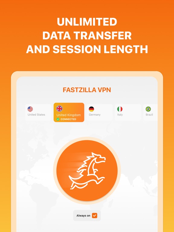 Fastzilla VPN screenshot 2