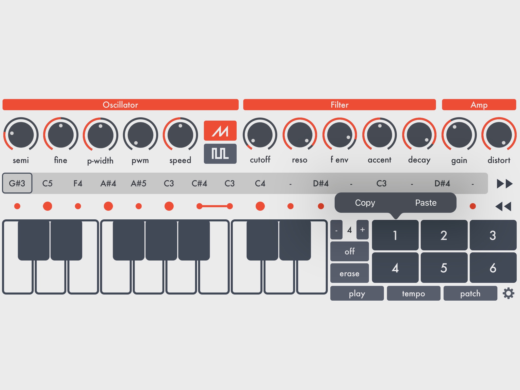 SquareAcid - Acid Synthesizer screenshot 4