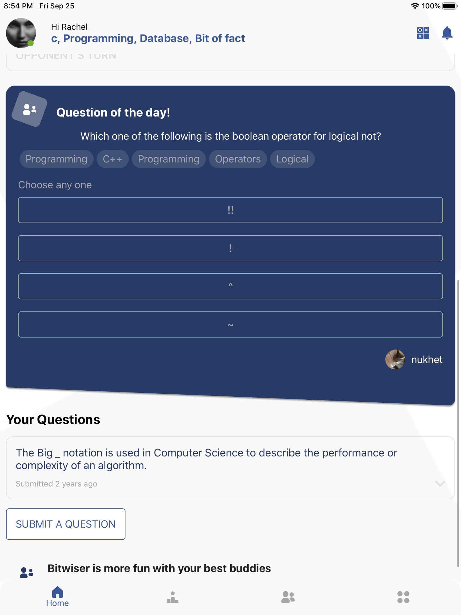 bitWiser Trivia screenshot 2