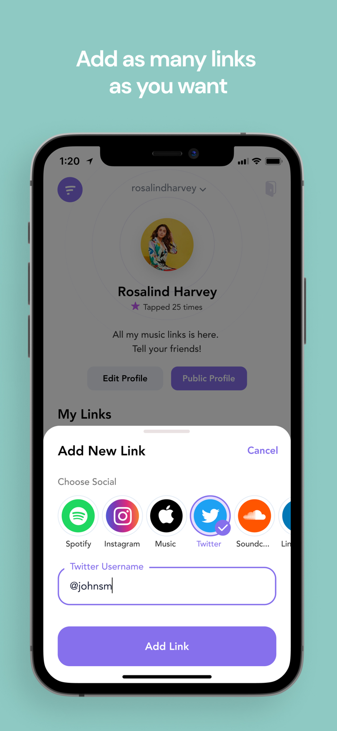 Frisbee - Connect with one tap