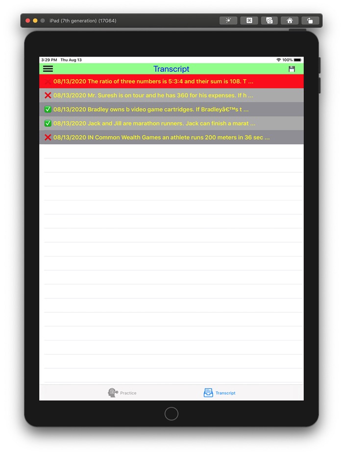 Practice Word Problems