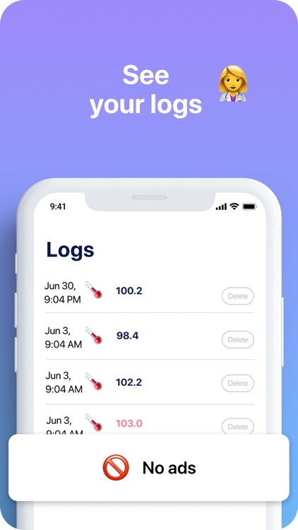 Body temperature app for fever