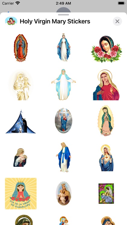 Holy Virgin Mary Stickers