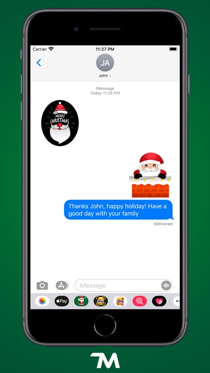 Hi Santa Claus Stickers screenshot-3