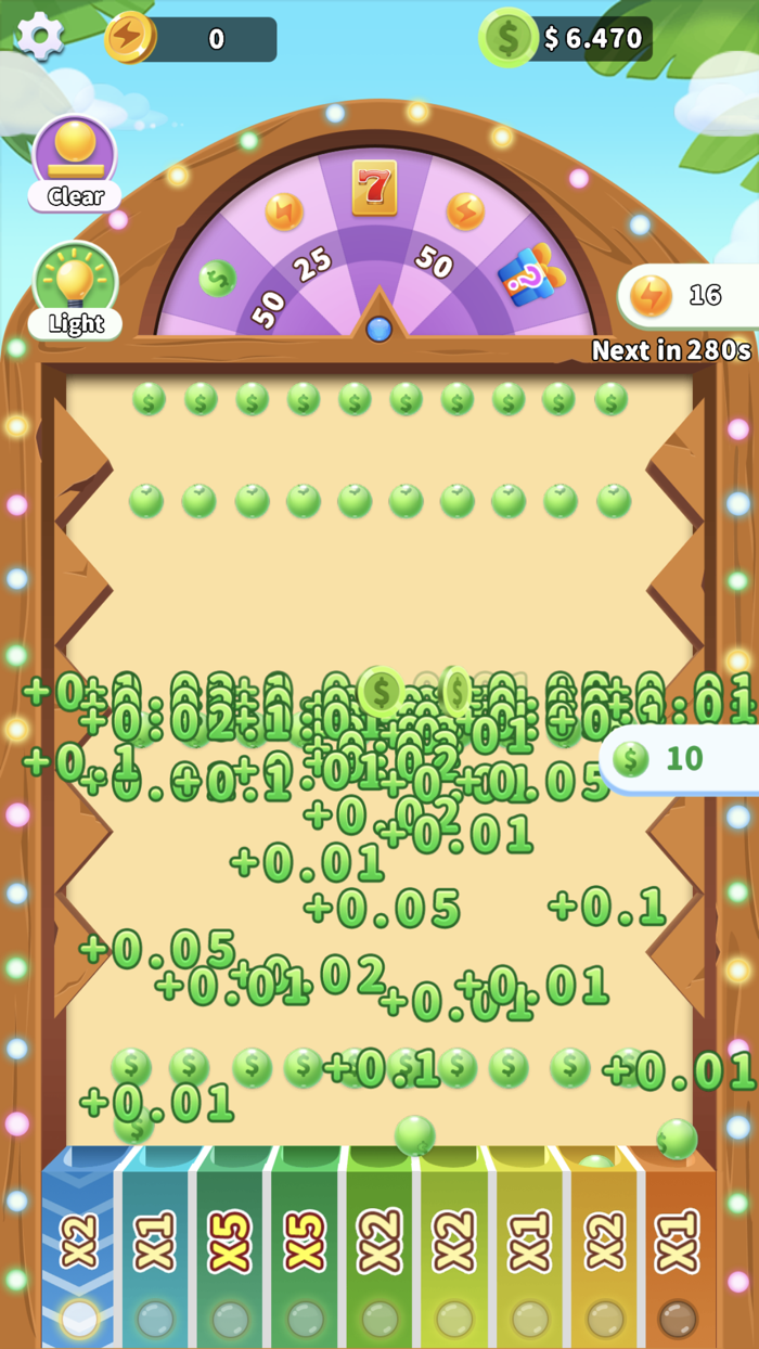 Dropping ball - Classic game