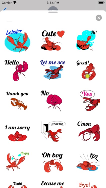 Chat With Lobster Sticker